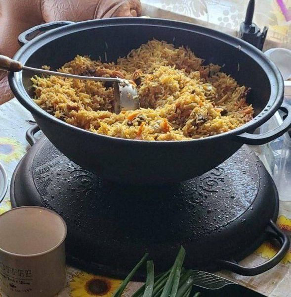 Казан чавунний узбецький об`ємом 12 л WOK із кришкою-сковородою "Наша Майстерня" (товстостінний) НМК-12СК фото