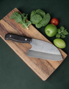 Сербський ніж з сталі Х12МФ &mdash; ідеальний для кухні та обробки продуктів 0030 фото